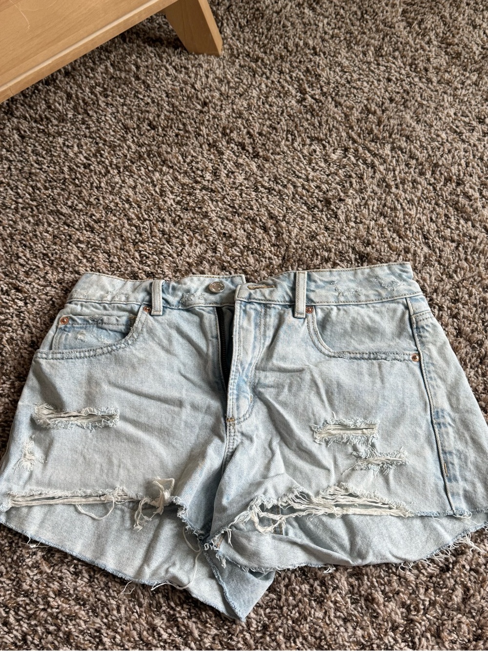 Light Wash Distressed Women's Denim Shorts GARAGE WOMAN!!!!